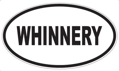 WHINNERY - Oval Sticker