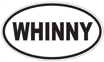 WHINNY - Oval Sticker