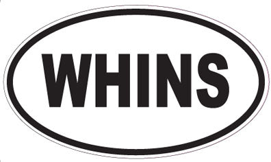 WHINS - Oval Magnet