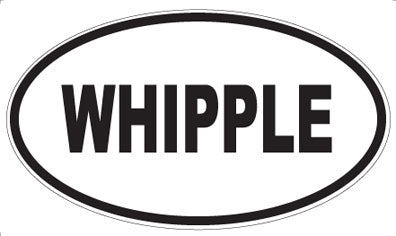 WHIPPLE - Oval Sticker