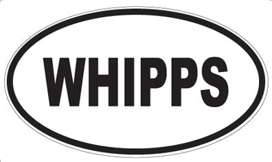 WHIPPS - Oval Sticker