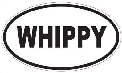 WHIPPY - Oval Sticker