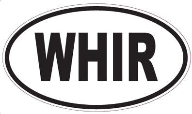 WHIR - Oval Sticker