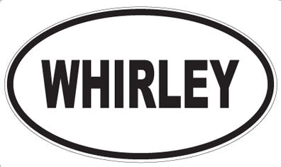 WHIRLEY - Oval Sticker