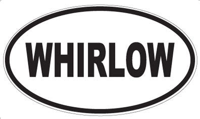 WHIRLOW - Oval Sticker