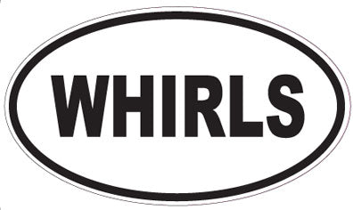 WHIRLS - Oval Sticker