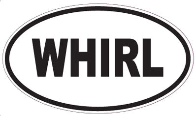WHIRL - Oval Magnet