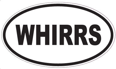 WHIRRS - Oval Sticker