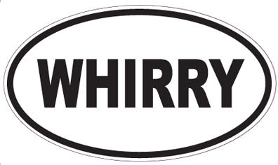 WHIRRY - Oval Sticker
