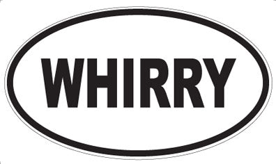 WHIRRY - Oval Magnet