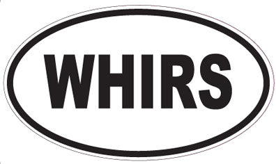 WHIRS - Oval Magnet