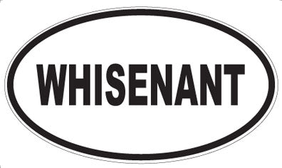 WHISENANT - Oval Sticker