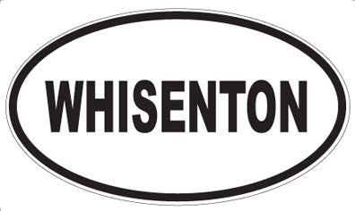 WHISENTON - Oval Sticker