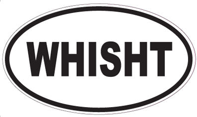 WHISHT - Oval Sticker