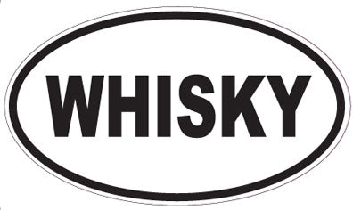 WHISKY - Oval Sticker