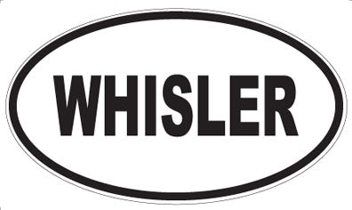 WHISLER - Oval Sticker
