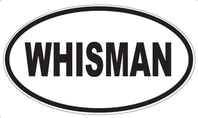 WHISMAN - Oval Sticker