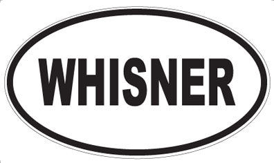 WHISNER - Oval Sticker