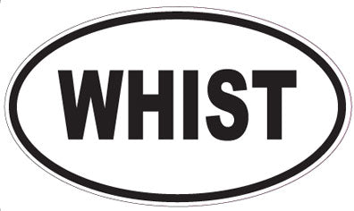 WHIST - Oval Sticker