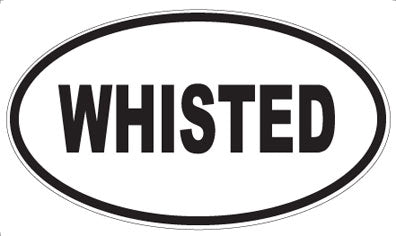 WHISTED - Oval Sticker