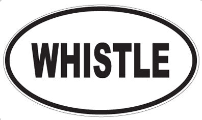 WHISTLE - Oval Sticker