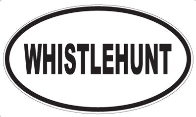 WHISTLEHUNT - Oval Sticker