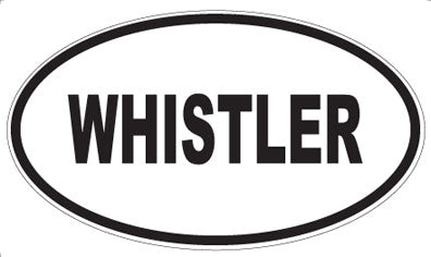 WHISTLER - Oval Sticker