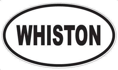 WHISTON - Oval Sticker