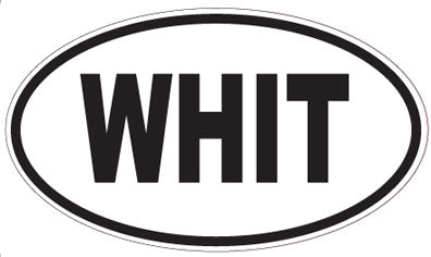 WHIT - Oval Sticker