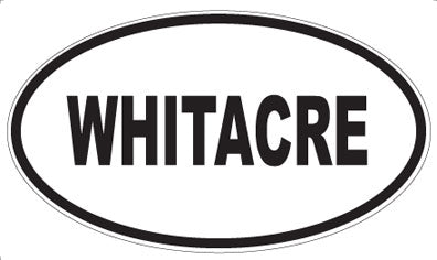 WHITACRE - Oval Sticker