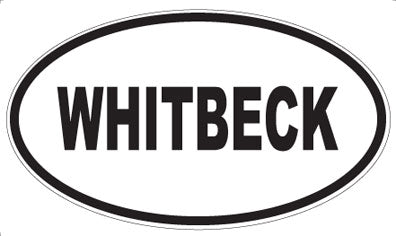 WHITBECK - Oval Sticker