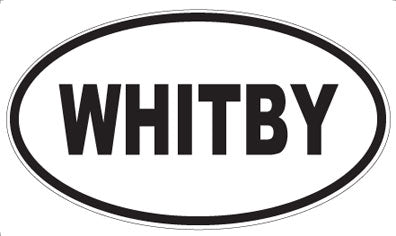 WHITBY - Oval Sticker