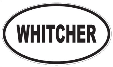 WHITCHER - Oval Sticker