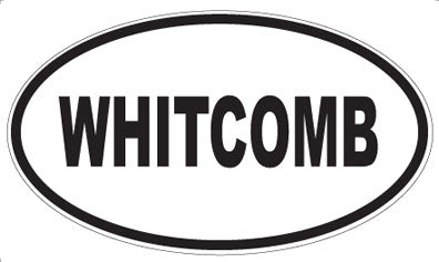 WHITCOMB - Oval Sticker