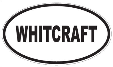 WHITCRAFT - Oval Sticker