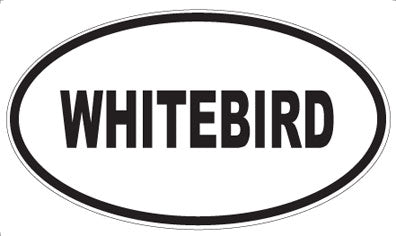 WHITEBIRD - Oval Sticker