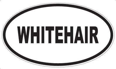 WHITEHAIR - Oval Sticker