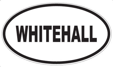 WHITEHALL - Oval Sticker