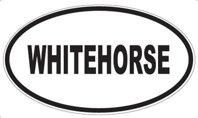 WHITEHORSE - Oval Sticker