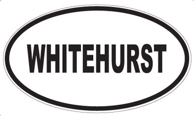 WHITEHURST - Oval Sticker