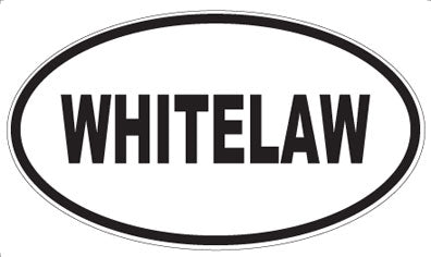 WHITELAW - Oval Sticker