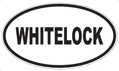 WHITELOCK - Oval Sticker