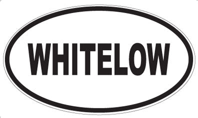 WHITELOW - Oval Sticker