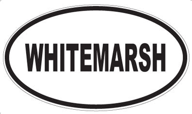 WHITEMARSH - Oval Sticker