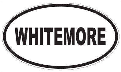 WHITEMORE - Oval Sticker