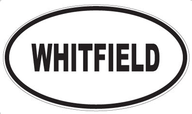 WHITFIELD - Oval Sticker