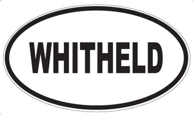 WHITHELD - Oval Sticker