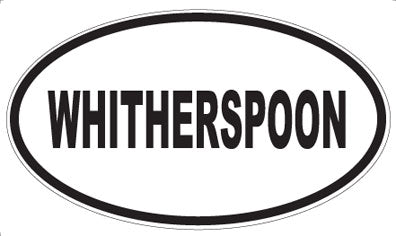 WHITHERSPOON - Oval Sticker