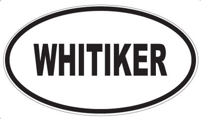 WHITIKER - Oval Sticker