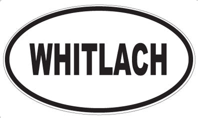 WHITLACH - Oval Sticker